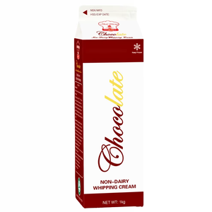 Fournisseur en gros pour l'exportation, expédition rapide, OEM/ODM, crème non laitière HALAL, crème fouettée au chocolat mélangée pour pâtisserie, 1KG, dessert - Product Image 1