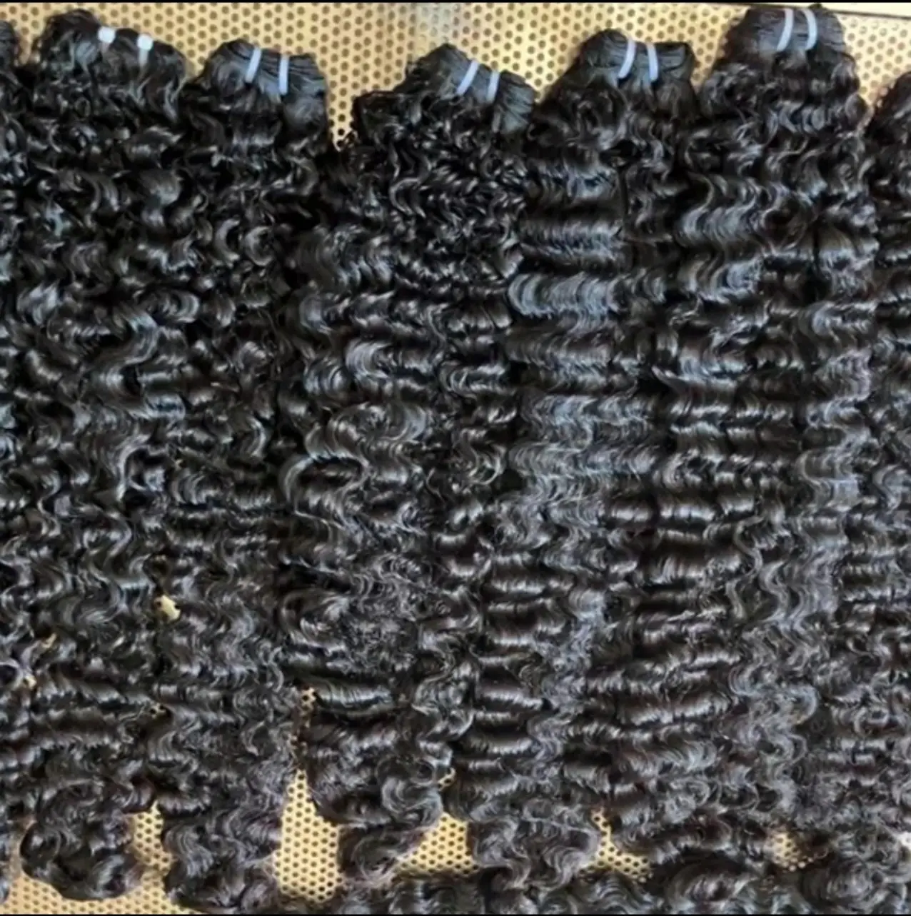 Kutikula rambut kasar Vietnam keriting ketat gaya Burmese panas atas rambut cocok 12A 14A, warna