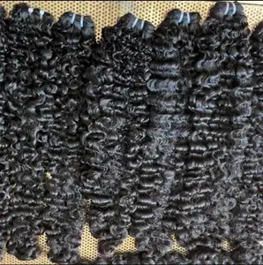 Kutikula rambut kasar Vietnam keriting ketat gaya Burmese panas atas rambut cocok 12A 14A, warna