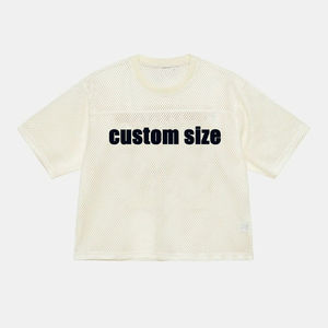 Calidad Premium 100% tela de malla de poliéster bordado Logo cuello redondo Boxy Fit camisas de Hombre Camisetas de fútbol americano ropa deportiva - Product Image 3