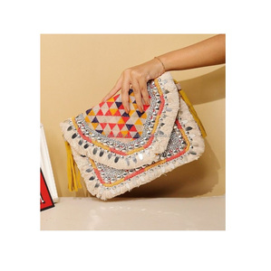 Bolso de mano tipo sobre con monedero para mujer, bolsa de mano cruzada, para noche, venta al por mayor, Guru, Kirpa, Export House, novedad - Product Image 1