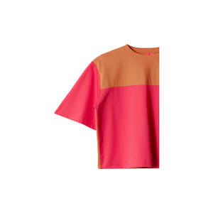 T-shirt long à col rond brodé pour femmes, taille plus, manches courtes, 100% coton biologique, toile respirante, écologique, décontracté - Product Image 6