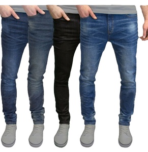 Jeans de Hombre Black Eagle Winter de Cintura Media, Elásticos, de Mezclilla y Spandex/Algodón, Corte Recto, Ecológicos, Formales, Color Sólido, Lavado Oscuro - Product Image 1