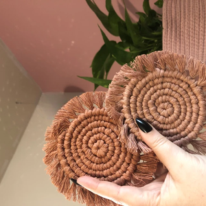 Wholesaler of Custom Macrame <b>Coasters</b> Personalized Handmade <b>Drink</b> <b>Coasters</b> Buy at Lowest Price from India - Product Image 3