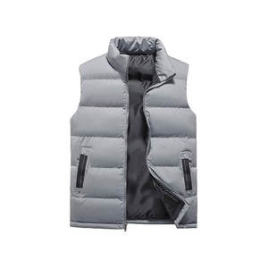 Haute qualité hommes hiver respirant gilet vêtements d'extérieur décontracté matelassé sans manches gilet - Product Image 4