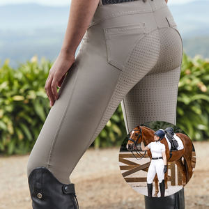 Obtenga Jodhpurs y Pantalones de Montar a Caballo Personalizados de Alta Elasticidad para Mujer, Obtenga Leggings de Equitación al por Mayor con Bolsillo, Estilo Ecuestre - Product Image 5