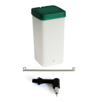 Distributeur automatique d'eau d'abreuvoir pour lapin Petite bouteille d'eau pour animaux de compagnie Capacité RD32 1L avec ressort en métal avec fixation par crochet
