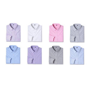 Camisa de vestir de verano de último diseño 2025, camisa de vestir de algodón y poliéster, camisa de vestir con logotipo personalizado al por mayor - Product Image 3