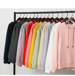 100% coton personnalisé surdimensionné pull à capuche poids lourd Streetwear sweat avec broderie teint uni pour l'hiver en gros - Product Image 5