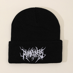 Gorro de punto acanalado, cálido, suave y acogedor, forrado de lana, ajustable, elegante, para exteriores, para clima frío - Product Image 4