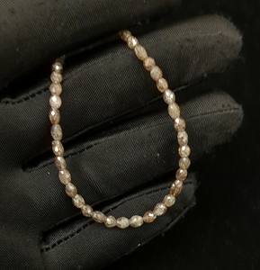 Perles de diamant naturel scintillantes en vrac, facettées et polies, pour la fabrication de bijoux, marque LUSTRE, 3-5 mm, 15 pouces - Product Image 1