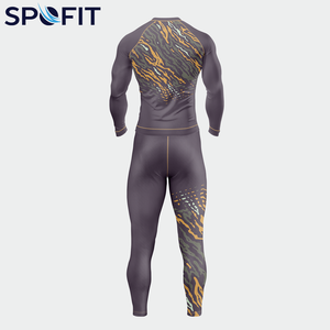Conjuntos de Rashguard y Leggings Personalizados para Hombre, Sublimados, para BJJ, con Logotipo Personalizado, Ropa de Compresión para MMA - Product Image 2