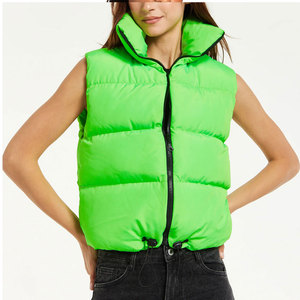 Chaleco acolchado extragrande para mujer, chaqueta sin mangas acolchada de invierno, ropa de abrigo aislante de moda - Product Image 6