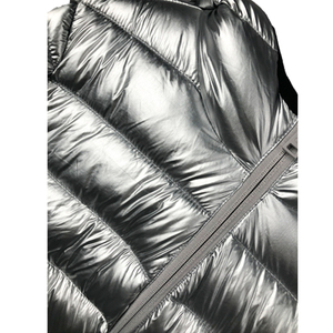 Veste matelassée d'hiver de meilleure qualité pour hommes 100% polyester avec col montant et logo avant Veste pour hommes à fermeture éclair personnalisée et design à bulles - Product Image 6