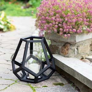 Wooden Ball Shape Framed Top Hanging Lantern Handmade Round Home <b>Decoration</b> Christmas Outdoor - Product Image 4