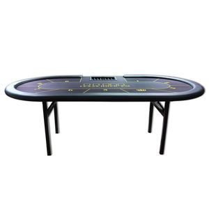 Table de poker pliante personnalisable de luxe moderne motif rond Casino-Selling Table en bois de la meilleure qualité - Product Image 5
