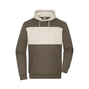 Sweat-shirt à capuche color-block durable, sweats à capuche et sweats-shirts promotionnels - Product Image 3