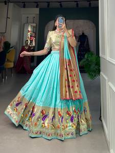 Hermosa Lehenga Choli Con Tejiendo Zari Trabajo - Product Image 2