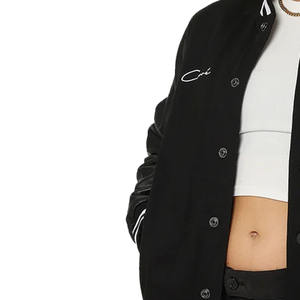 Chaqueta universitaria cómoda y elegante para hombres y mujeres, ropa de moda con cuello con capucha para uso en exteriores, todas las edades, logotipo frontal - Product Image 3