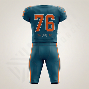 Meilleur maillot de football américain pour jeunes, ensemble uniforme personnalisé, manches courtes, respirant, grande taille, performance professionnelle - Product Image 2