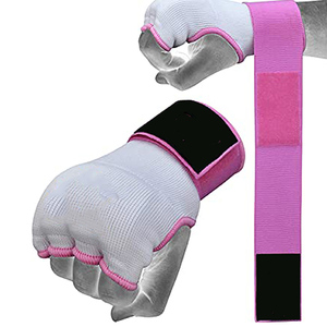 ถุงมือมวยสีดำสีเหลืองด้านในแบบยืดหยุ่นสำหรับป้องกันข้อมือถุงมือเล่นกีฬาพิมพ์โลโก้ได้ตามต้องการ - Product Image 6