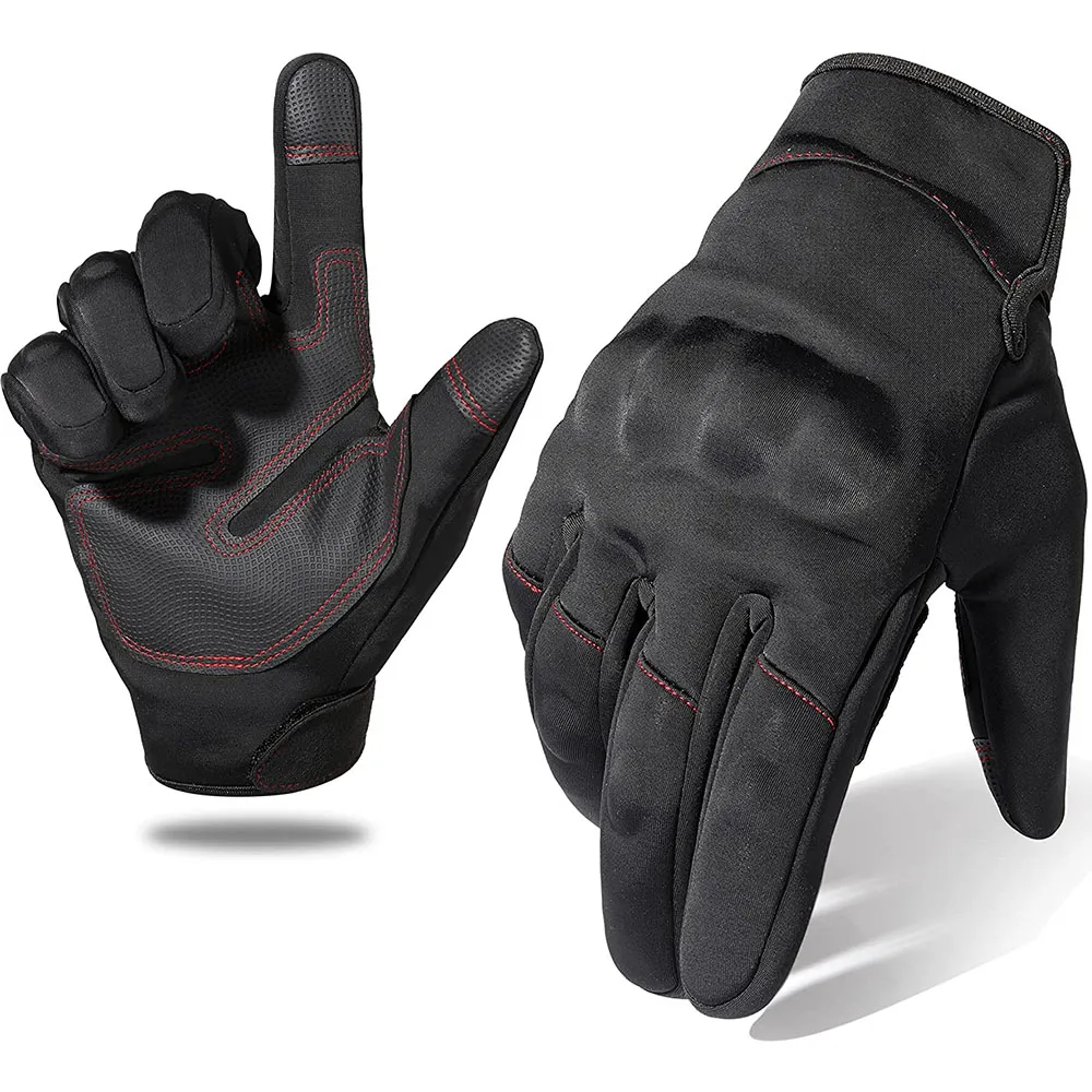 Motorbike Motorcycle Heated Gloves Winter Warm Battery Electric Waterproof With Touch Screen Function