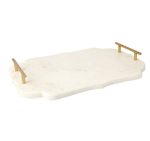 ถาดเสิร์ฟหินอ่อนถาดเสิร์ฟของขวัญของตกแต่งบ้านถาดหินอ่อน - Product Image 1