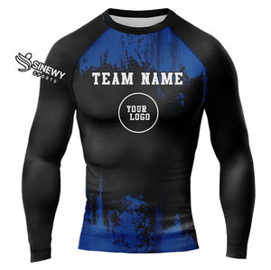 Meilleures ventes Rash Guards de haute qualité pour hommes, T-shirt de compression MMA, Maillot de bain Rash Guard - Product Image 1