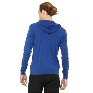 Unisexe Bella Plus Canvas 3939 Adult Tri-Blend Full Zipper Hoodie Men's Print Fleece avec Logo Brodé pour le Printemps ODM - Product Image 2