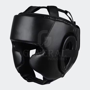 Protège-tête de boxe haute performance, écologique et léger, fabriqué en cuir, résistant aux chocs, pour les séances de MMA, de kickboxing et de karaté. - Product Image 5