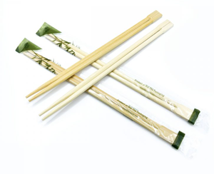 Couverts de baguettes en bois jetables écologiques de la meilleure qualité avec logo personnalisé pour le camping - Product Image 6