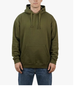 Sudadera con Capucha Extra Grande, Hombros Caídos, Felpa CVC Gruesa, Corte Holgado para Hombre, Sudadera con Bolsillo Tipo Canguro - Product Image 2