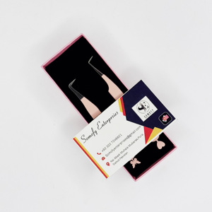 Juego de pinzas profesionales de punta plana de acero inoxidable diseño de corazón de mariposa depilación pestañas belleza recubierto de polvo - Product Image 6