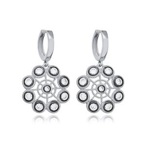 Pendientes colgantes de diseño de Mandala chapados en oro de Plata de Ley 925 turca de lujo con CZ joyería hecha a mano al por mayor - Product Image 5
