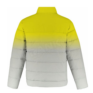 Veste matelassée personnalisée pour homme, col montant, logo imprimé sur le devant, grande taille, prix bas, haute qualité - Product Image 2