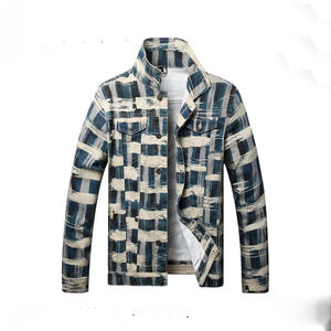 Nouvel arrivage Veste en jean décontractée d'hiver tendance coréenne pour hommes Veste en jean mince décontractée pour hommes - Product Image 3