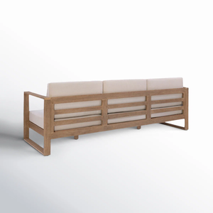 Lineage Corporation Gavina 91,5 ''Rectángulo ancho Eucalyptus Chesterfield Patio Sofá Diseño convertible para uso en apartamentos - Product Image 5