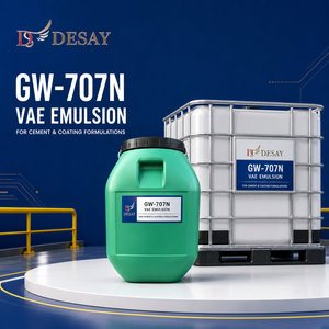 Liant émulsionnel VAE flexible GW-707N pour modificateur de ciment, panneaux décoratifs en PVC et formulation de revêtements de construction - Product Image 1