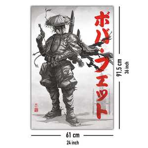 Póster de Boba Fett de Star Wars de estilo moderno, arte de pared en lienzo-Visions - Product Image 4