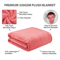 Ensemble de coussins personnalisés avec logo rose 2-en-1, couverture lestée en flanelle douce et polaire, pliable, portable pour le voyage, avec fermeture éclair
