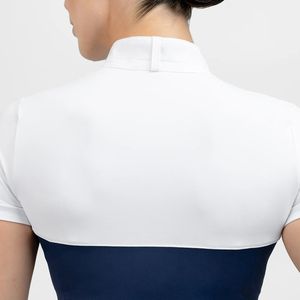 Camisa ecuestre de alto rendimiento para mujer, manga corta, ajuste Flexible, ropa personalizada, ropa interior al por mayor, camisetas para montar a caballo - Product Image 4
