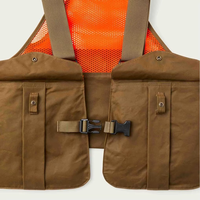 Gilet de chasse d'hiver 2025 léger, camouflage, softshell, respirant, coupe-vent, imperméable, orange, pour gibier d'eau, avec poche pour canard
