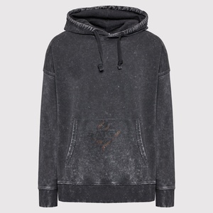 Sudaderas con Capucha Bordadas de Felpa Lavada al Ácido Unisex de Poliéster/Algodón de Alta Calidad al por Mayor OEM, Última Llegada, Casual de Invierno - Product Image 4