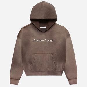 Qualité supérieure 100% coton sweat à capuche éponge français bouffée Technique pull sweat lavé Vintage vêtements d'entraînement Streetwear - Product Image 1