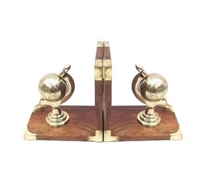 Sujetalibros de calidad estándar de Color dorado de diseño elegante para decoración de estantería, última llegada, soporte de libro organizado, forma de ciclo - Product Image 6