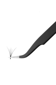 Juego de pinzas para cejas y pestañas de acero inoxidable de buena calidad al por mayor de ANAAIF, pinzas rectas curvas y puntiagudas para depilación - Product Image 6