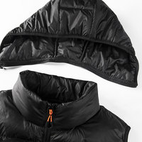 Doudoune Sans Manches Personnalisable pour Homme, Style Urbain Hiver, Fermeture Éclair, Traitement de Surface, Service OEM, Design Sur Mesure