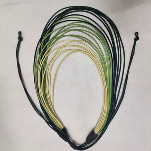 Collier ras du cou tendance multicouche en cordon ciré, idéal pour les soirées, avec broderie de créateur pour femme - Product Image 1