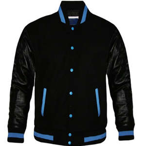 Veste en toile en cuir véritable Letterman Versity, écologique, vente chaude, décontractée, grande taille, personnalisable, séchage rapide, respirante, hiver - Product Image 4