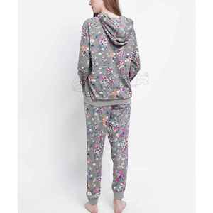 Juicy Coutour Ensemble de vestes polaires pour femmes en coton coupe ajustée en velours recadrée 2pc survêtements de luxe en daim avec logo personnalisé - Product Image 3